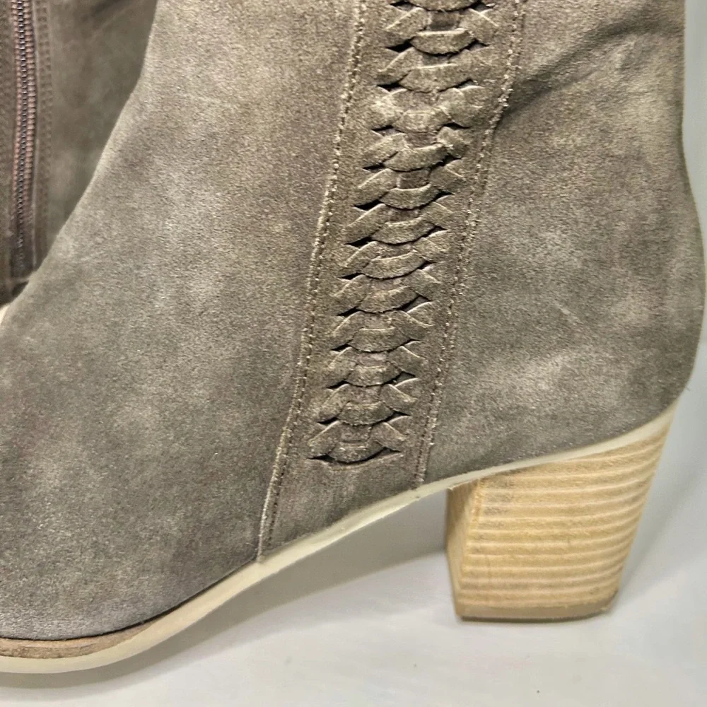 Coconuts by Matisse Anthropologie Muse Choco Brown Suede Over Knee Boots Sz 10